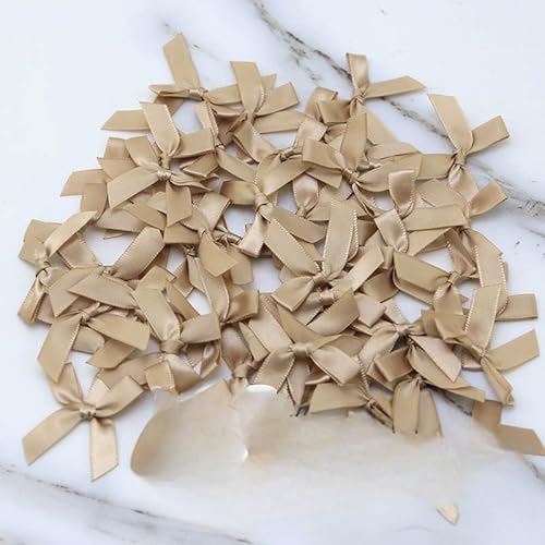 YKAFADE Mini Satinschleifen,50 Stück Satinband Schleifen Satinschleifen Deko Klein Satin Band Schleife Mini Band Bowtie für Karte Herstellung Verzierungen Geschenkverpackung -Khaki YKAFADE Mini Satinschleifen,50 Stück Satinband Schleifen Satinschleifen Deko Klein Satin Band Schleife Mini Band Bowtie für Karte Herstellung Verzierungen Geschenkverpackung -Khaki von YKAFADE