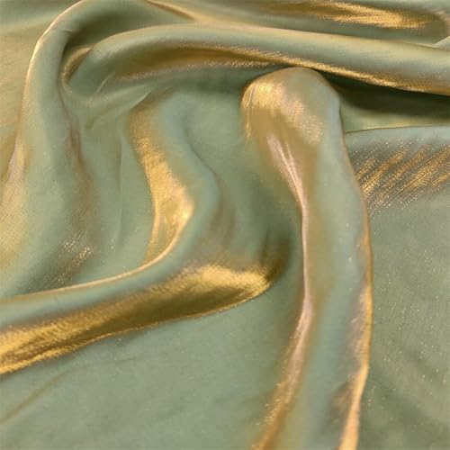 YKAFADE Satin Stoff Meterware 100cm * 150cm Modestoff Deko-Stoff Kostümstoff zum Nähen Bunt Glanz Satin Hauch Zart,zum Dekorieren Basteln Für Hochzeitskleider Tischdecken Vorhänge -Grün YKAFADE Satin Stoff Meterware 100cm * 150cm Modestoff Deko-Stoff Kostümstoff zum Nähen Bunt Glanz Satin Hauch Zart,zum Dekorieren Basteln Für Hochzeitskleider Tischdecken Vorhänge -Grün von YKAFADE