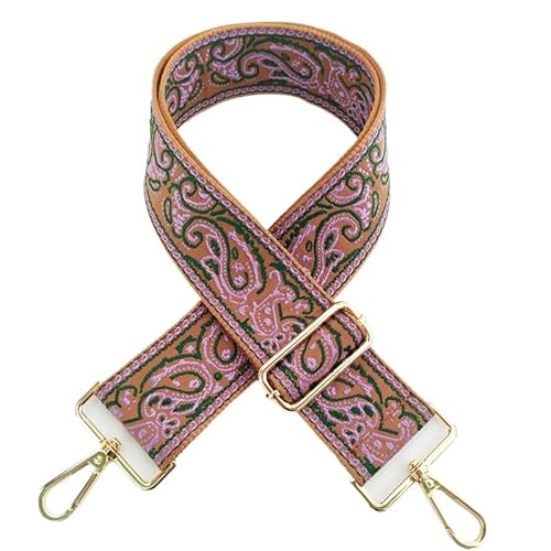 YKAFADE Schultergurt 5CM Breit Schulterriemen 75cm-130cm Stickerei Schultergurt mit Karabiner für Taschen Umhängegurt Taschengurte Zum Wechseln für Damen Handtaschen DIY Zubehör -Braun Lila YKAFADE Schultergurt 5CM Breit Schulterriemen 75cm-130cm Stickerei Schultergurt mit Karabiner für Taschen Umhängegurt Taschengurte Zum Wechseln für Damen Handtaschen DIY Zubehör -Braun Lila von YKAFADE