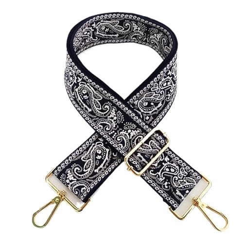 YKAFADE Schultergurt 5CM Breit Schulterriemen 75cm-130cm Stickerei Schultergurt mit Karabiner für Taschen Umhängegurt Taschengurte Zum Wechseln für Damen Handtaschen DIY Zubehör -Dunkelblau Grau YKAFADE Schultergurt 5CM Breit Schulterriemen 75cm-130cm Stickerei Schultergurt mit Karabiner für Taschen Umhängegurt Taschengurte Zum Wechseln für Damen Handtaschen DIY Zubehör -Dunkelblau Grau von YKAFADE