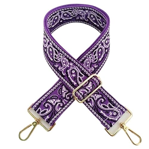YKAFADE Schultergurt 5CM Breit Schulterriemen 75cm-130cm Stickerei Schultergurt mit Karabiner für Taschen Umhängegurt Taschengurte Zum Wechseln für Damen Handtaschen DIY Zubehör -Dunkellila YKAFADE Schultergurt 5CM Breit Schulterriemen 75cm-130cm Stickerei Schultergurt mit Karabiner für Taschen Umhängegurt Taschengurte Zum Wechseln für Damen Handtaschen DIY Zubehör -Dunkellila von YKAFADE