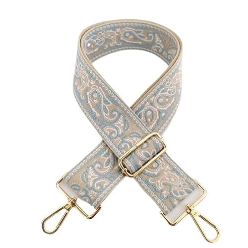 YKAFADE Schultergurt 5CM Breit Schulterriemen 75cm-130cm Stickerei Schultergurt mit Karabiner für Taschen Umhängegurt Taschengurte Zum Wechseln für Damen Handtaschen DIY Zubehör -Hellblau YKAFADE Schultergurt 5CM Breit Schulterriemen 75cm-130cm Stickerei Schultergurt mit Karabiner für Taschen Umhängegurt Taschengurte Zum Wechseln für Damen Handtaschen DIY Zubehör -Hellblau von YKAFADE