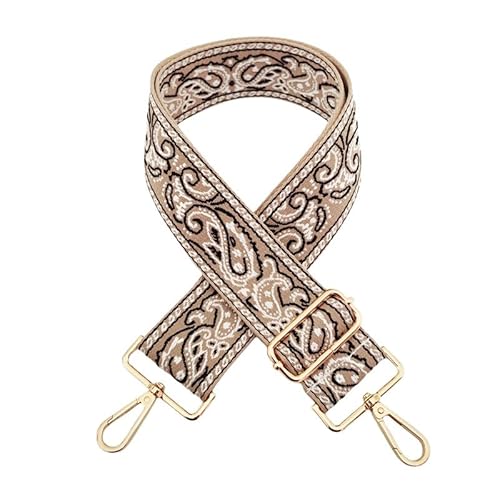 YKAFADE Schultergurt 5CM Breit Schulterriemen 75cm-130cm Stickerei Schultergurt mit Karabiner für Taschen Umhängegurt Taschengurte Zum Wechseln für Damen Handtaschen DIY Zubehör -Khaki YKAFADE Schultergurt 5CM Breit Schulterriemen 75cm-130cm Stickerei Schultergurt mit Karabiner für Taschen Umhängegurt Taschengurte Zum Wechseln für Damen Handtaschen DIY Zubehör -Khaki von YKAFADE