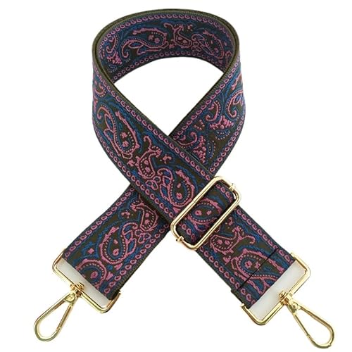 YKAFADE Schultergurt 5CM Breit Schulterriemen 75cm-130cm Stickerei Schultergurt mit Karabiner für Taschen Umhängegurt Taschengurte Zum Wechseln für Damen Handtaschen DIY Zubehör -Rosa Blau YKAFADE Schultergurt 5CM Breit Schulterriemen 75cm-130cm Stickerei Schultergurt mit Karabiner für Taschen Umhängegurt Taschengurte Zum Wechseln für Damen Handtaschen DIY Zubehör -Rosa Blau von YKAFADE
