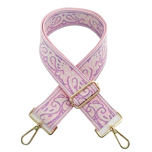 YKAFADE Schultergurt 5CM Breit Schulterriemen 75cm-130cm Stickerei Schultergurt mit Karabiner für Taschen Umhängegurt Taschengurte Zum Wechseln für Damen Handtaschen DIY Zubehör -Rosa Lila YKAFADE Schultergurt 5CM Breit Schulterriemen 75cm-130cm Stickerei Schultergurt mit Karabiner für Taschen Umhängegurt Taschengurte Zum Wechseln für Damen Handtaschen DIY Zubehör -Rosa Lila von YKAFADE