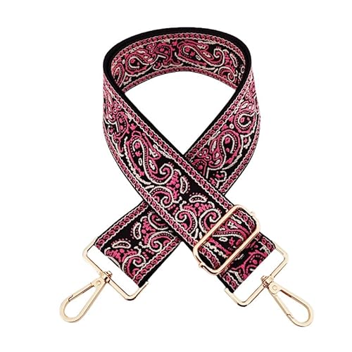 YKAFADE Schultergurt 5CM Breit Schulterriemen 75cm-130cm Stickerei Schultergurt mit Karabiner für Taschen Umhängegurt Taschengurte Zum Wechseln für Damen Handtaschen DIY Zubehör -Rose Pink YKAFADE Schultergurt 5CM Breit Schulterriemen 75cm-130cm Stickerei Schultergurt mit Karabiner für Taschen Umhängegurt Taschengurte Zum Wechseln für Damen Handtaschen DIY Zubehör -Rose Pink von YKAFADE