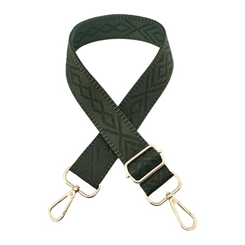 YKAFADE Schultergurt für Taschen Breit 3.8CM Tragegurt Schulterriemen mit Karabiner für Schultertaschen Tragetaschen Handtasche DIY-Zubehör Taschenriemen Taschengurte zum Wechseln -Dunkelgrün von YKAFADE