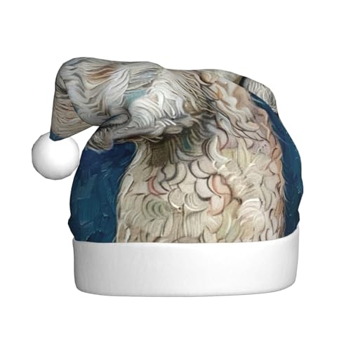 YKJJFVZ Weihnachtsmütze mit Alpaka-Lama-Druck, Weihnachtsmütze für Erwachsene, Uni, Weihnachtsmütze für Neujahr, festliche Party YKJJFVZ Weihnachtsmütze mit Alpaka-Lama-Druck, Weihnachtsmütze für Erwachsene, Uni, Weihnachtsmütze für Neujahr, festliche Party von YKJJFVZ