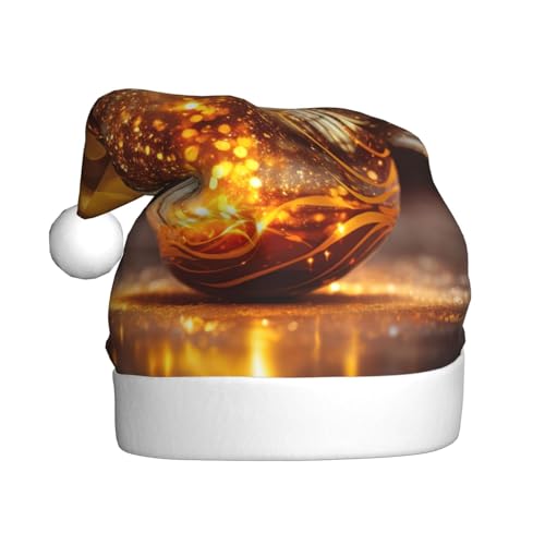 YKJJFVZ Weihnachtsmütze mit Ball-Druck, Weihnachtsmütze für Erwachsene, Uni, Weihnachtsmütze für Neujahr, festliche Party YKJJFVZ Weihnachtsmütze mit Ball-Druck, Weihnachtsmütze für Erwachsene, Uni, Weihnachtsmütze für Neujahr, festliche Party von YKJJFVZ
