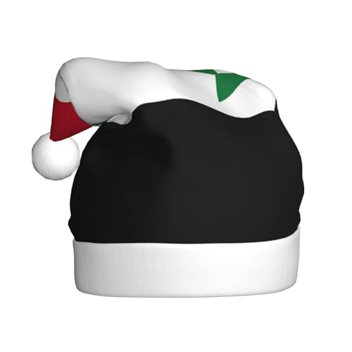 YKJJFVZ Weihnachtsmütze mit Flagge der Arabischen Republik Syrien, Weihnachtsmütze für Erwachsene, Uni, Weihnachtsmütze für Neujahr, festliche Party YKJJFVZ Weihnachtsmütze mit Flagge der Arabischen Republik Syrien, Weihnachtsmütze für Erwachsene, Uni, Weihnachtsmütze für Neujahr, festliche Party von YKJJFVZ