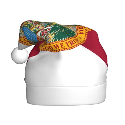 YKJJFVZ Weihnachtsmütze mit Florida-Motiv, Weihnachtsmütze für Erwachsene, Uni, Weihnachtsmütze für Neujahr, festliche Party YKJJFVZ Weihnachtsmütze mit Florida-Motiv, Weihnachtsmütze für Erwachsene, Uni, Weihnachtsmütze für Neujahr, festliche Party von YKJJFVZ