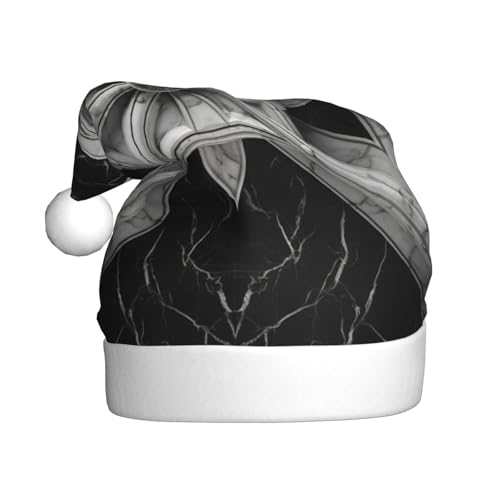 YKJJFVZ Weihnachtsmütze mit Marmor-Druck, Weihnachtsmütze für Erwachsene, Uni, Weihnachtsmütze für Neujahr, festliche Party YKJJFVZ Weihnachtsmütze mit Marmor-Druck, Weihnachtsmütze für Erwachsene, Uni, Weihnachtsmütze für Neujahr, festliche Party von YKJJFVZ