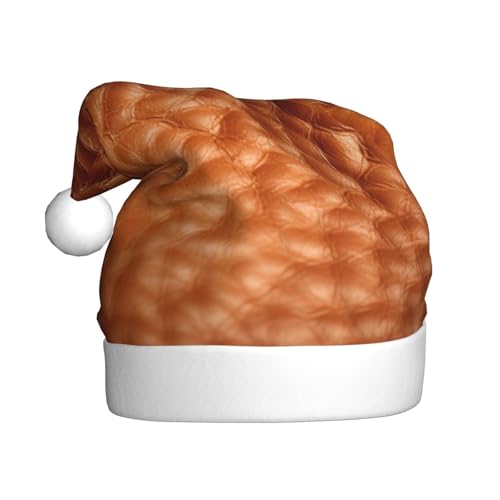 YKJJFVZ Weihnachtsmütze mit Rindslederdruck, Weihnachtsmütze für Erwachsene, Uni, Weihnachtsmütze für Neujahr, festliche Party YKJJFVZ Weihnachtsmütze mit Rindslederdruck, Weihnachtsmütze für Erwachsene, Uni, Weihnachtsmütze für Neujahr, festliche Party von YKJJFVZ