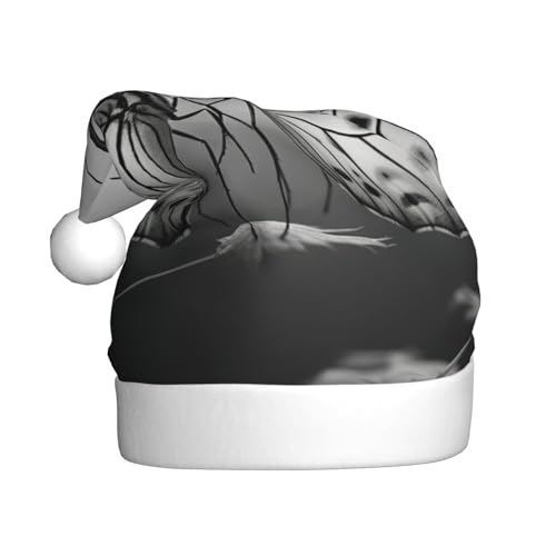 YKJJFVZ Weihnachtsmütze mit Schmetterlings-Aufdruck, Weihnachtsmütze für Erwachsene, Uni, Weihnachtsmütze für Neujahr, festliche Party YKJJFVZ Weihnachtsmütze mit Schmetterlings-Aufdruck, Weihnachtsmütze für Erwachsene, Uni, Weihnachtsmütze für Neujahr, festliche Party von YKJJFVZ