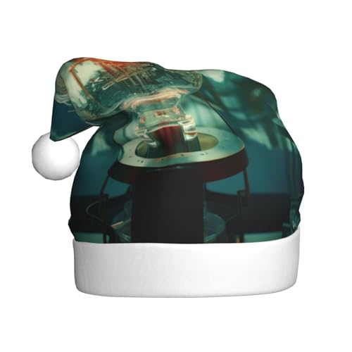 YKJJFVZ Weihnachtsmütze mit abstraktem Biologie- und Chemie-Druck, Weihnachtsmütze für Erwachsene, Uni, Weihnachtsmütze für Neujahr, festliche Party YKJJFVZ Weihnachtsmütze mit abstraktem Biologie- und Chemie-Druck, Weihnachtsmütze für Erwachsene, Uni, Weihnachtsmütze für Neujahr, festliche Party von YKJJFVZ