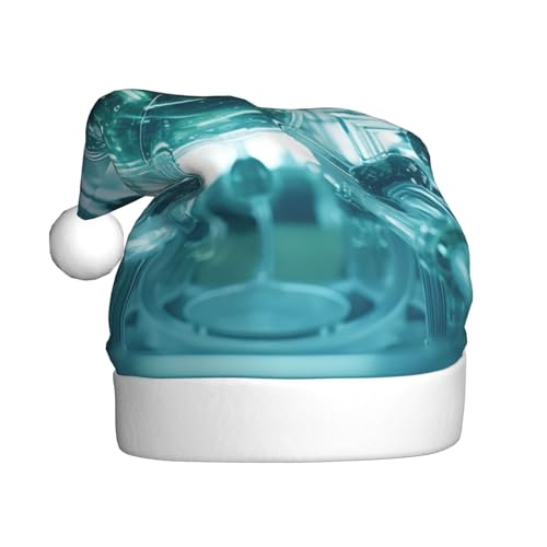 YKJJFVZ Weihnachtsmütze mit abstraktem Biologie- und Chemie-Druck, Weihnachtsmütze für Erwachsene, Unisex, Weihnachtsmütze für Neujahr, festliche Party YKJJFVZ Weihnachtsmütze mit abstraktem Biologie- und Chemie-Druck, Weihnachtsmütze für Erwachsene, Unisex, Weihnachtsmütze für Neujahr, festliche Party von YKJJFVZ