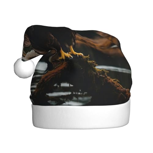 YKJJFVZ Weihnachtsmütze mit fliegendem Adler, Weihnachtsmütze für Erwachsene, Uni, Weihnachtsmütze für Neujahr, festliche Party YKJJFVZ Weihnachtsmütze mit fliegendem Adler, Weihnachtsmütze für Erwachsene, Uni, Weihnachtsmütze für Neujahr, festliche Party von YKJJFVZ
