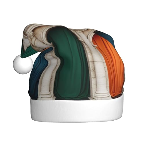YKJJFVZ Weihnachtsmütze mit italienischer Flagge, Weihnachtsmütze für Erwachsene, Uni, Weihnachtsmütze für Neujahr, festliche Party YKJJFVZ Weihnachtsmütze mit italienischer Flagge, Weihnachtsmütze für Erwachsene, Uni, Weihnachtsmütze für Neujahr, festliche Party von YKJJFVZ