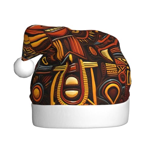 YKJJFVZ Weihnachtsmütze mit nationalem Muster, Weihnachtsmütze für Erwachsene, Uni, Weihnachtsmütze für Neujahr, festliche Party YKJJFVZ Weihnachtsmütze mit nationalem Muster, Weihnachtsmütze für Erwachsene, Uni, Weihnachtsmütze für Neujahr, festliche Party von YKJJFVZ