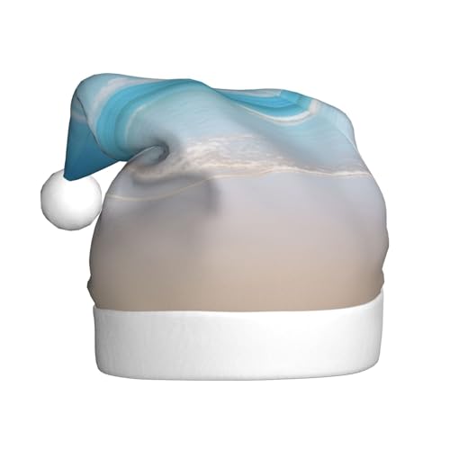 YKJJFVZ Weihnachtsmütze mit schönem Blick auf das Meer, Weihnachtsmütze für Erwachsene, Uni, Weihnachtsmütze für Neujahrsparty von YKJJFVZ