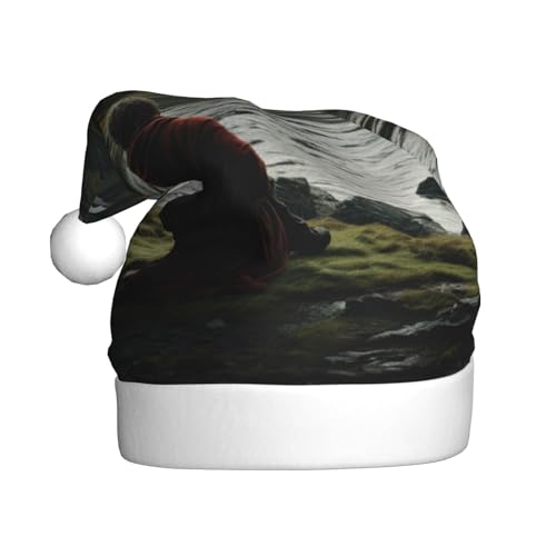 YKJJFVZ Weihnachtsmütze mit schottischem Retro-Druck, Weihnachtsmütze für Erwachsene, Uni, Weihnachtsmütze für Neujahr, festliche Party YKJJFVZ Weihnachtsmütze mit schottischem Retro-Druck, Weihnachtsmütze für Erwachsene, Uni, Weihnachtsmütze für Neujahr, festliche Party von YKJJFVZ