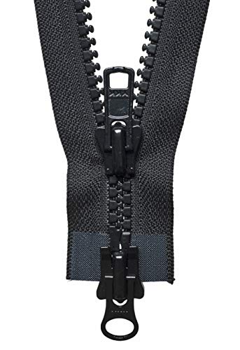 YKK 18076580 Zwei-Wege-Reißverschluss, Metall, Nein 580 Black, 76 cm Length YKK 18076580 Zwei-Wege-Reißverschluss, Metall, Nein 580 Black, 76 cm Length von YKK