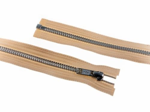 40,6 cm/41 cm YKK-Metall Silber Offenes Ende Reißverschlüsse beige – Pro Single Zip 40,6 cm/41 cm YKK-Metall Silber Offenes Ende Reißverschlüsse beige – Pro Single Zip von YKK