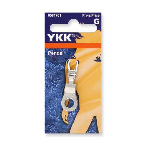 581761 Fashion-Zipper Pendel silber, 1 Stück von YKK