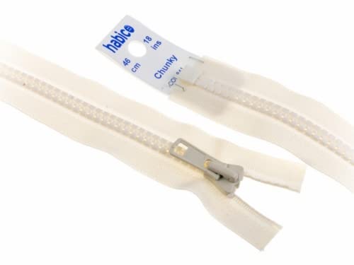 Unbekannt YKK Vislon Reißverschlüsse mit offenem Ende, extra stark, 50 cm, cremefarben Unbekannt YKK Vislon Reißverschlüsse mit offenem Ende, extra stark, 50 cm, cremefarben von Unbekannt