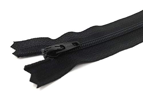 Unbekannt YKK teilbarer Reißverschluss Kunststoffspirale mit Zipper 580 Schwarz 50 cm von YKK
