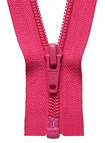 YKK 02030516 Spiralreißverschluss, Nylon, Nein 516 Shocking Pink, 30 cm Length von YKK