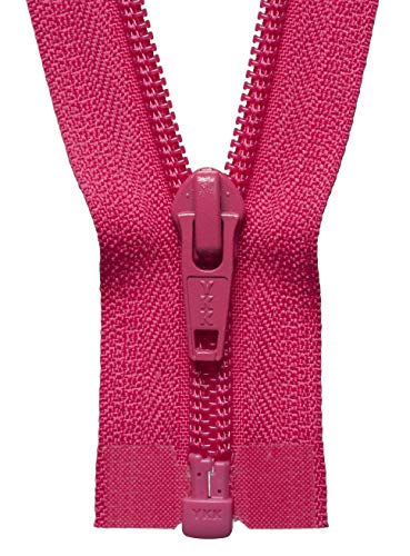 YKK 02046516 Spiralreißverschluss, Nylon, Nein 516 Shocking Pink, 46 cm Length von YKK