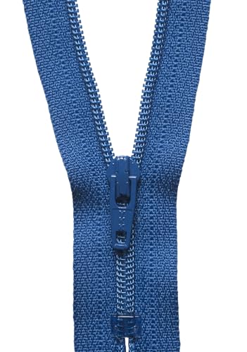 YKK 04020558 Spiralreißverschluss, Metall Nylon, Nein 558 Mid Royal Blue, 20 cm Length von YKK