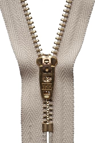 YKK 05010572 Semi-automatischer Reißverschluss, Metall Messing, Nein 572 Beige, 10 cm Length YKK 05010572 Semi-automatischer Reißverschluss, Metall Messing, Nein 572 Beige, 10 cm Length von YKK