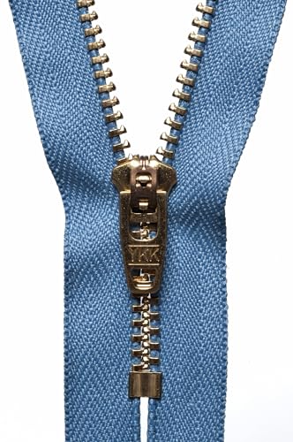YKK 05018231 Semi-automatischer Reißverschluss, Metall, Nein 231 Airforce Blue, 18 cm Length von YKK