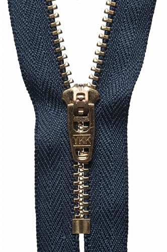YKK 05020560 Semi-automatischer Reißverschluss, Metall Messing, Nein 560 Dark Navy, 20 cm Length YKK 05020560 Semi-automatischer Reißverschluss, Metall Messing, Nein 560 Dark Navy, 20 cm Length von YKK