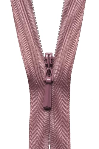 YKK Verdeckter Reißverschluss Nr.70 altrosa 23cm Länge von YKK