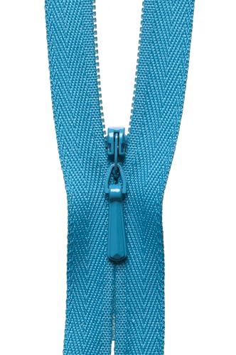 YKK 07041370 Verdeckter Reißverschluss, Nylon, Nein 370 Dunkeltürkis, 41 cm Length von YKK