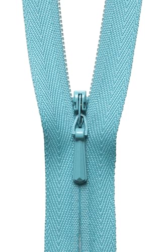 YKK 07041385 Verdeckter Reißverschluss, Nylon, Nein 385 Sea Green, 41 cm Length von YKK