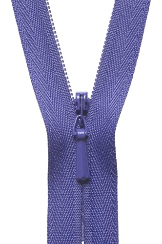 YKK 07056246 Verdeckter Reißverschluss, Nylon, Nein 246 Dunkle Lupine, 56 cm Length von YKK