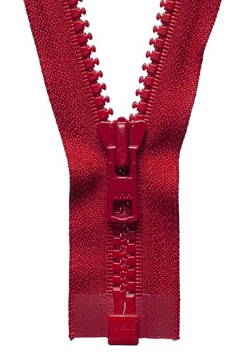 YKK 08066519 Offener Reißverschluss, Nein 519 Rot, 66 cm Length von YKK