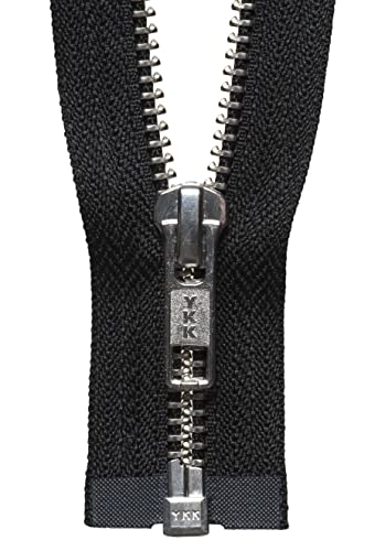 YKK 19066580 Offener Reißverschluss, Metall, Nein. 580 Schwarz, 66 cm Length von YKK