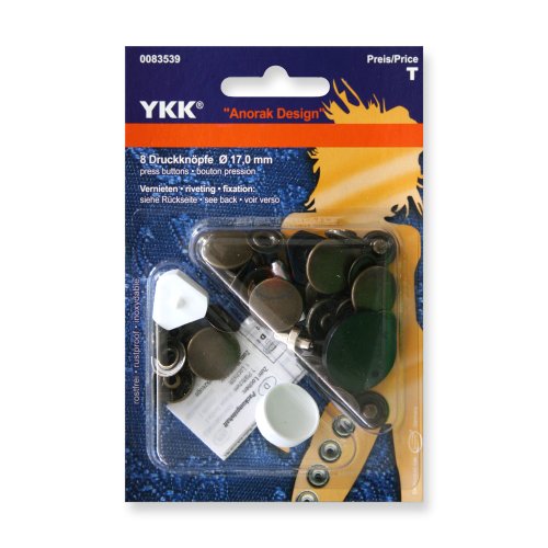 YKK 83539 Nähfrei-Druckknopf Anorak 17,0 mm altmessing, 8 Stück***BITTE PRODUKTBESCHREIBUNG BEACHTEN*** … YKK 83539 Nähfrei-Druckknopf Anorak 17,0 mm altmessing, 8 Stück***BITTE PRODUKTBESCHREIBUNG BEACHTEN*** … von YKK