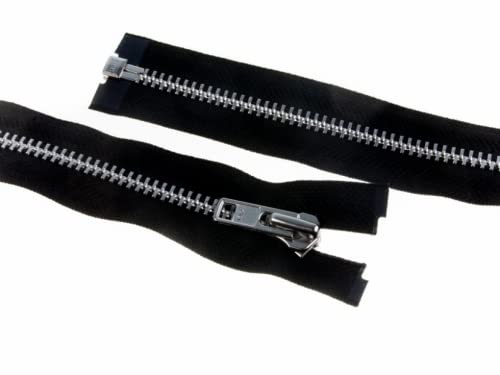 YKK-Heavy Duty Silber Metall offenes Ende Reißverschlüsse 45 cm schwarz – Pro Zip YKK-Heavy Duty Silber Metall offenes Ende Reißverschlüsse 45 cm schwarz – Pro Zip von YKK