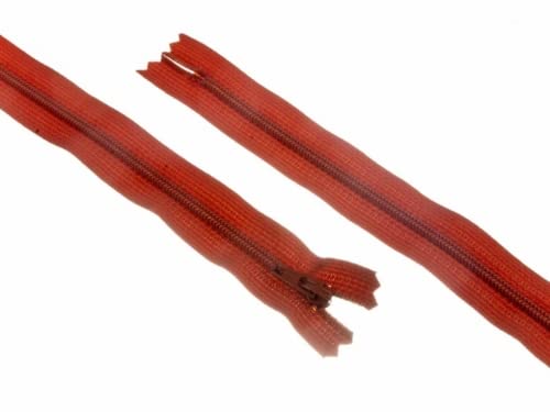 YKK Nylon-Reißverschluss mit geschlossenem Ende, 50 cm, rostfarben von Unbekannt