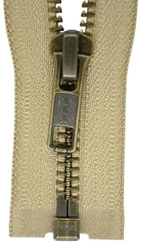 YKK Reißverschluss 1 Wege teilbar dunkelbeige 60 cm Metall Metallzähne YKK Reißverschluss 1 Wege teilbar dunkelbeige 60 cm Metall Metallzähne von Unbekannt