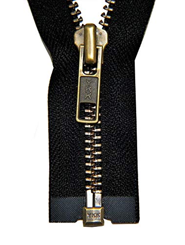 YKK Reißverschluss 1 Wege teilbar schwarz 50 cm Metall Metallzähne YKK Reißverschluss 1 Wege teilbar schwarz 50 cm Metall Metallzähne von YKK