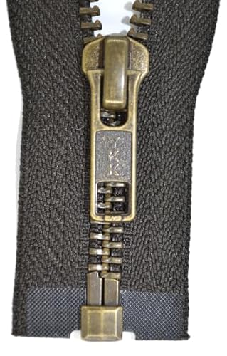 YKK Reißverschluss 1 Wege teilbar schwarzbraun 65 cm Metall Metallzähne YKK Reißverschluss 1 Wege teilbar schwarzbraun 65 cm Metall Metallzähne von YKK