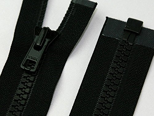 YKK Vislon Reißverschluss, 66 cm, offenes Ende, grob, besonders strapazierfähig, Schwarz von Unbekannt