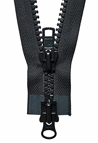 YKK Zwei-Wege-Reißverschluss, Metall, Nein. 580 Schwarz, 66 cm Length YKK Zwei-Wege-Reißverschluss, Metall, Nein. 580 Schwarz, 66 cm Length von YKK